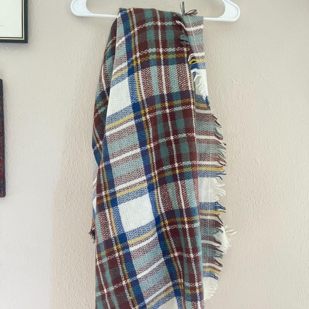 No-brand Women's Blue and Black Scarf-wraps